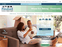Tablet Screenshot of pittsfordfcu.org